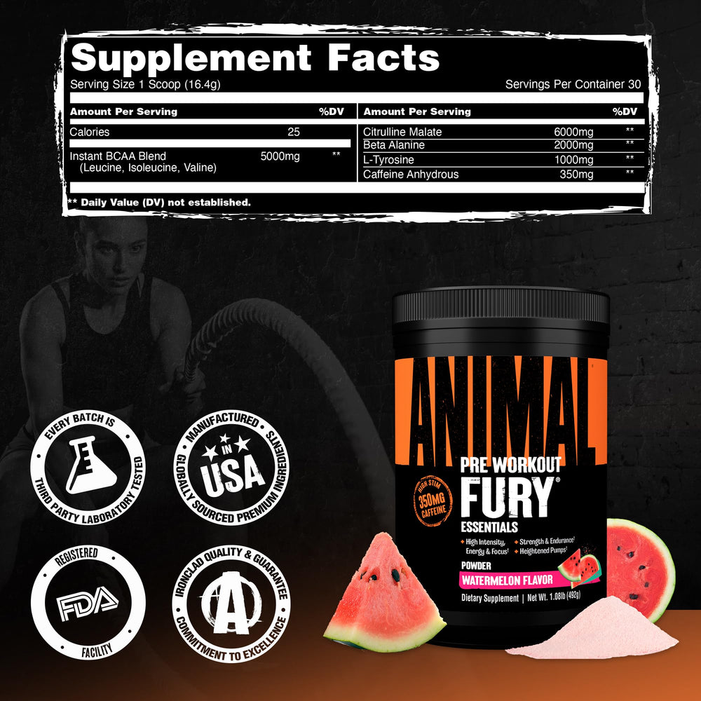 Animal Fury GMP-certified US plant seal on packaging