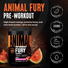 Animal Fury Watermelon mix in glass shows quick hydration and flavor