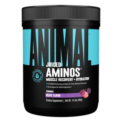 Animal Juiced Aminos bottle ready for pre- or post-workout recovery and hydration.