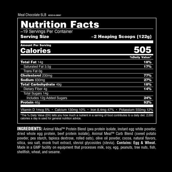 Athlete using Animal Meal during training highlights versatile support.