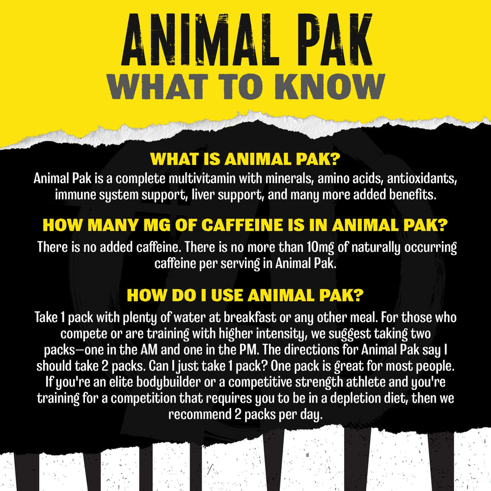 Athletes using Animal Pak during training sessions.