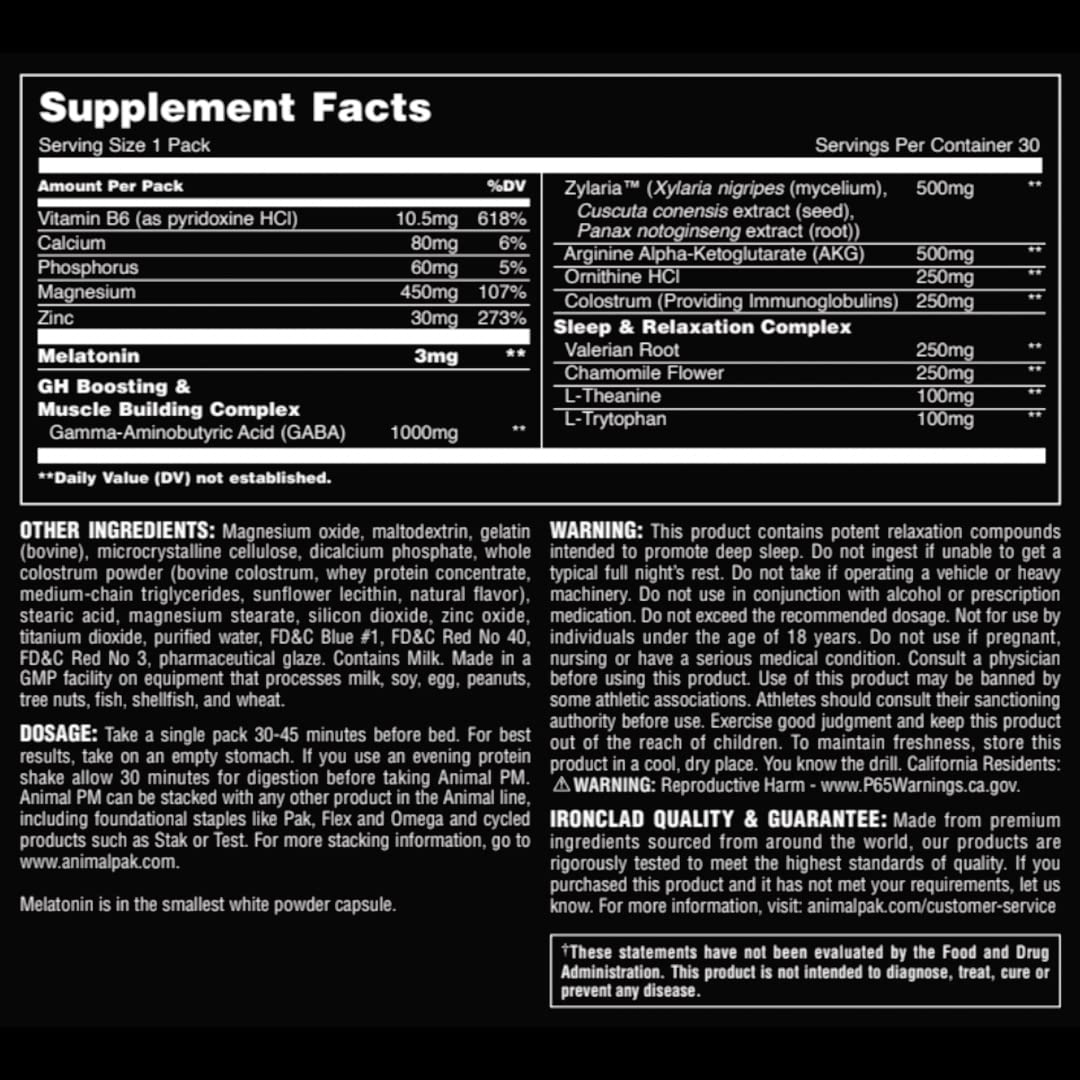 Animal PM trusted by performance athletes for recovery and rest