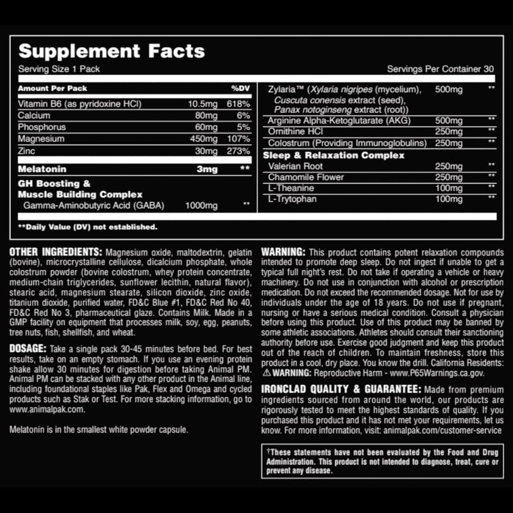 Animal PM trusted by performance athletes for recovery and rest