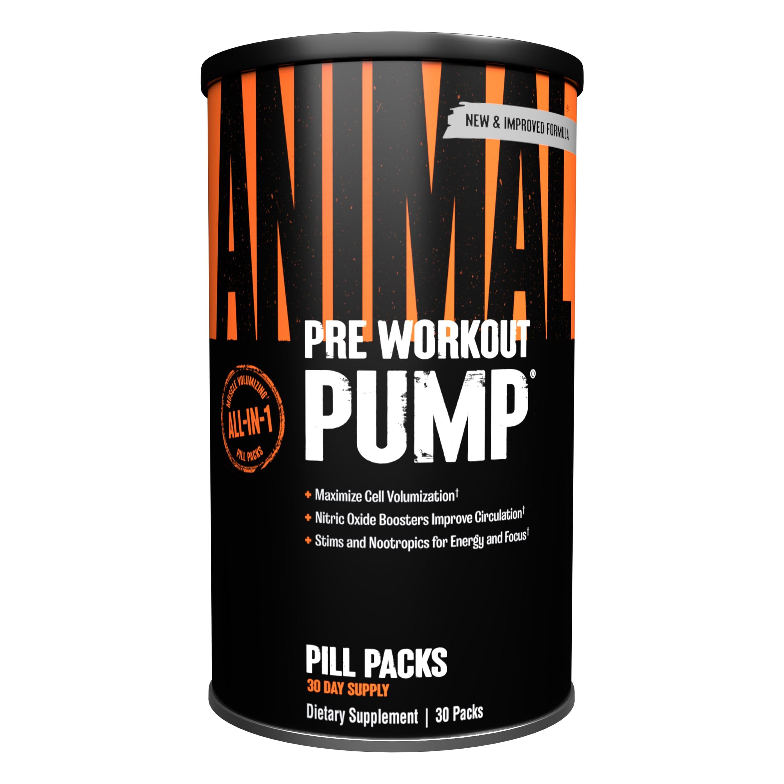 Animal Pump pre-workout pack front view for on-the-go energy and focus