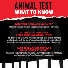 Animal Test all-in-one packets shown for on-the-go cycle convenience.