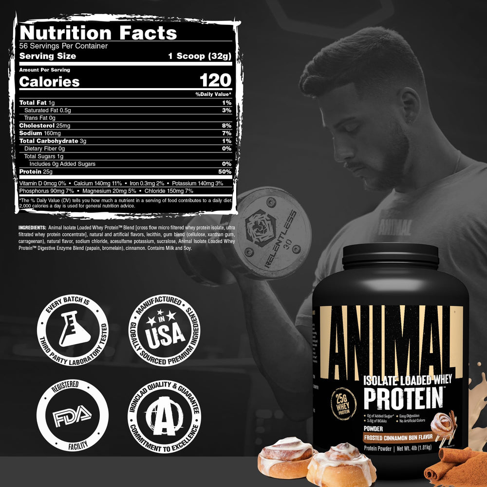 Animal Whey Isolate produced in the USA with strict quality control.
