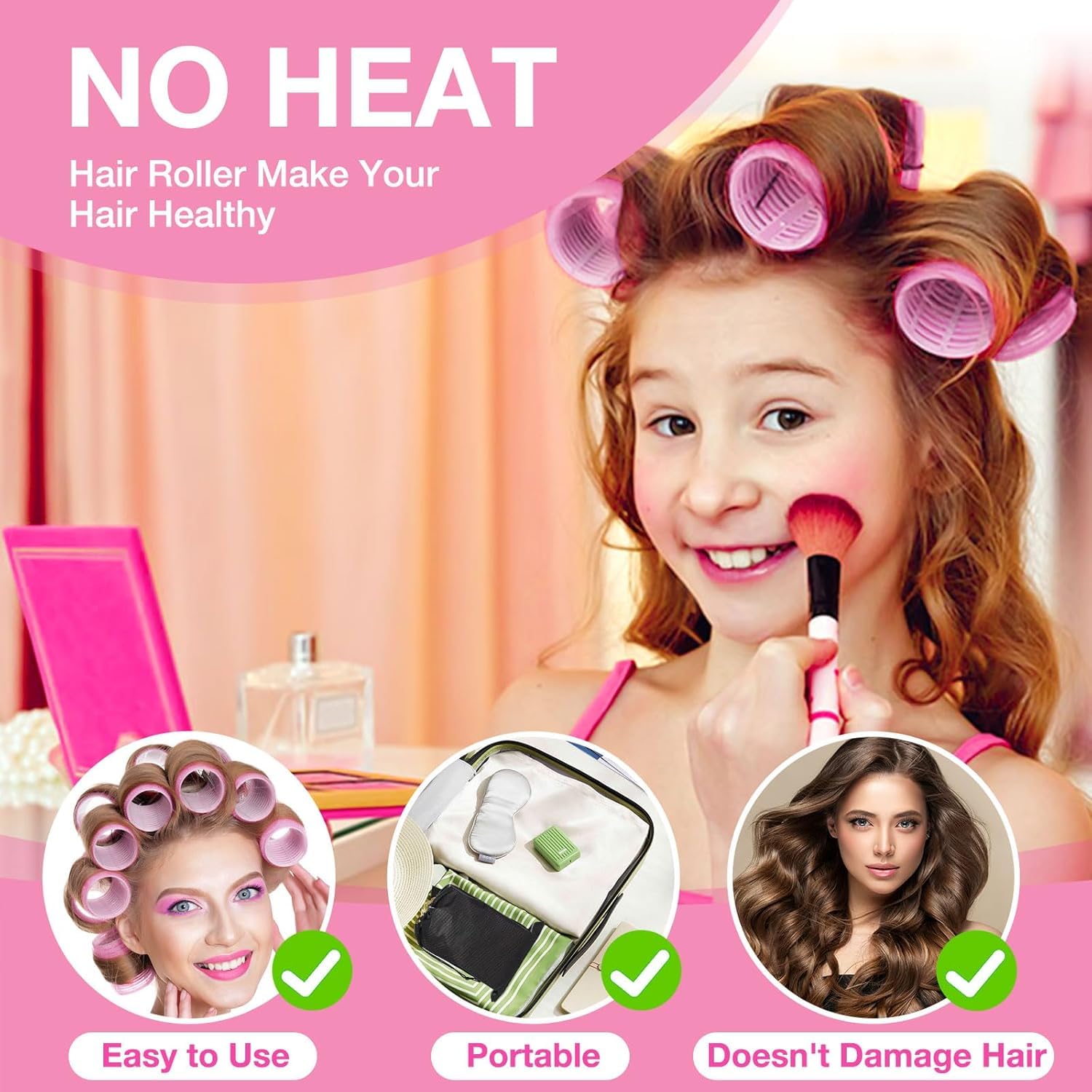 AnJOLi comb helps prep hair before roller styling.