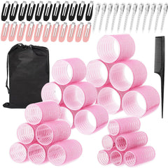AnJOLi hair rollers set with four sizes for versatile home styling.