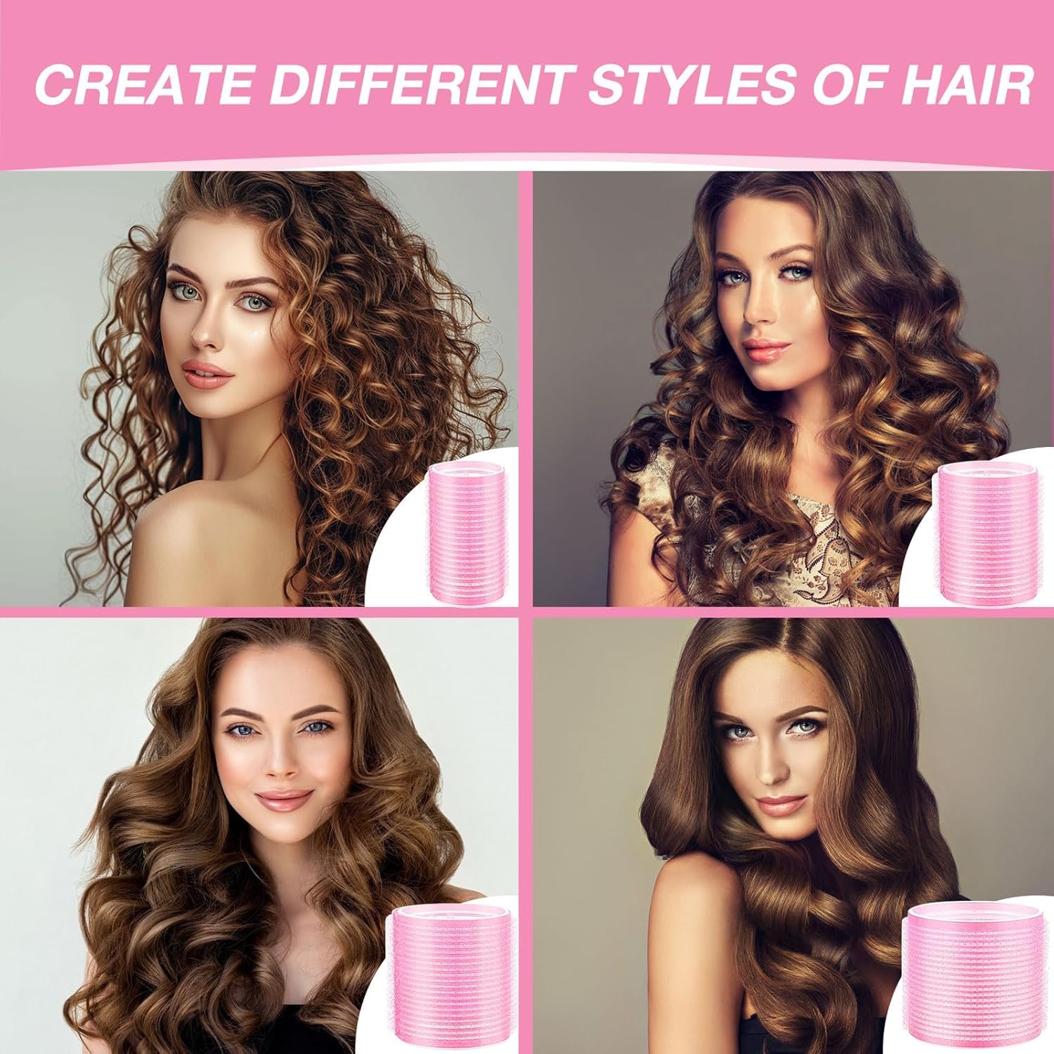 AnJOLi no-heat curlers protect hair while styling without heat.
