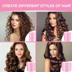 AnJOLi no-heat curlers protect hair while styling without heat.