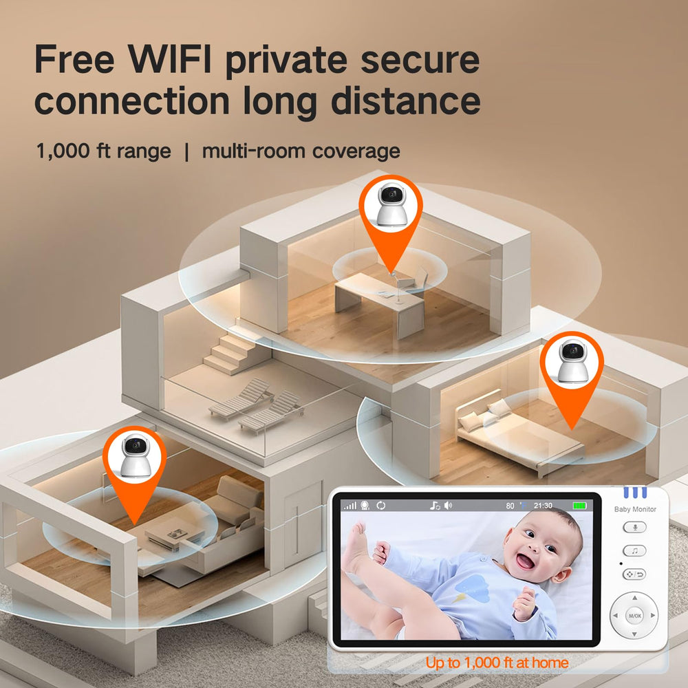 AnKeKe 1000-foot wireless range covers multiple rooms