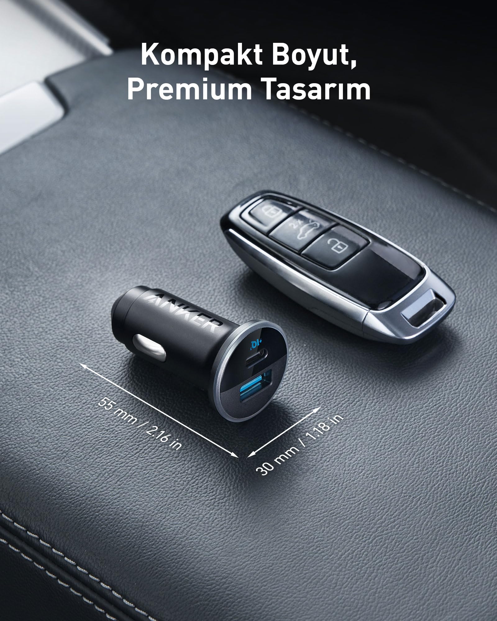 Anker 323 USB-A port provides up to 22.5W for a second device.