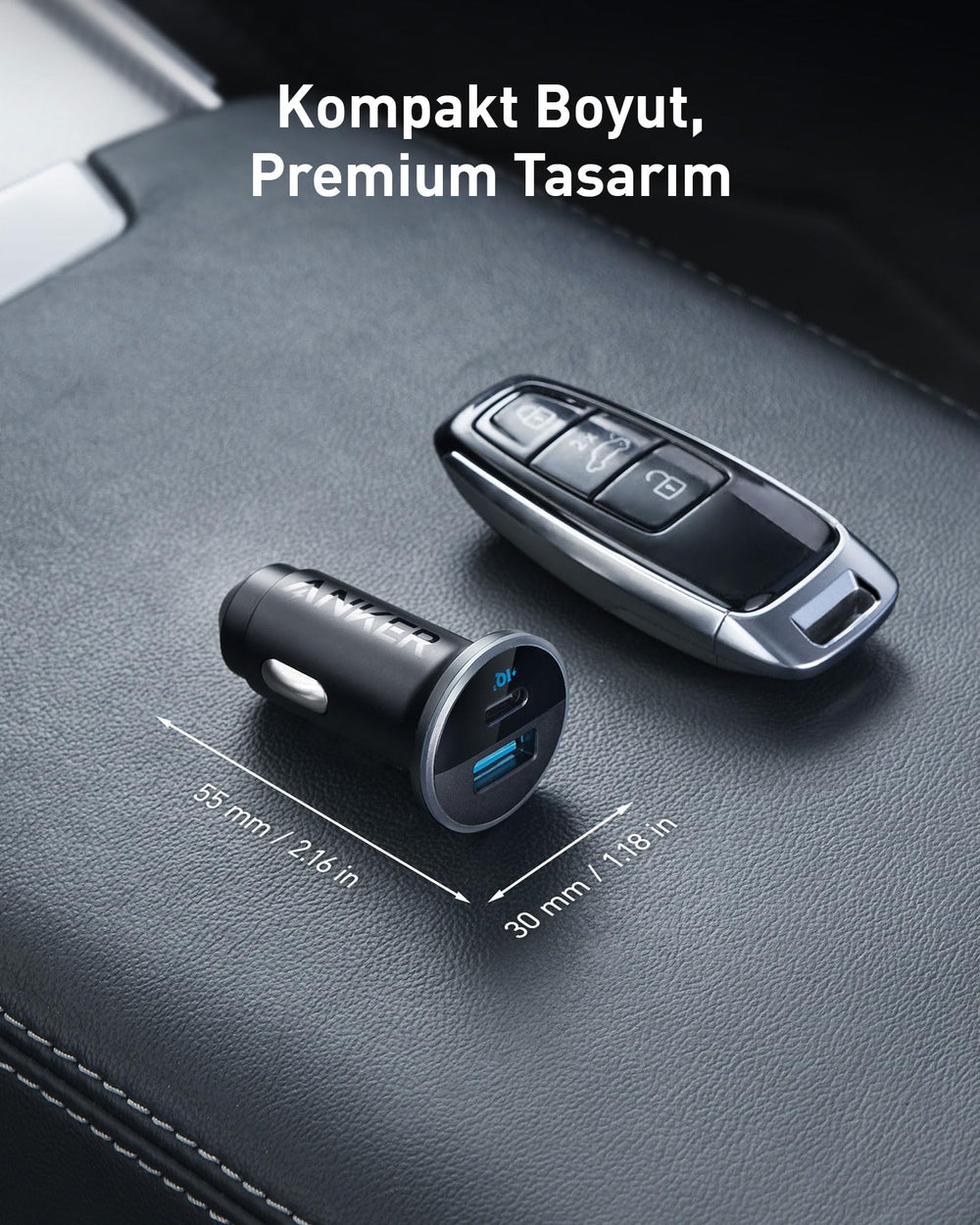 Anker 323 USB-A port provides up to 22.5W for a second device.