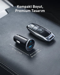 Anker 323 USB-A port provides up to 22.5W for a second device.