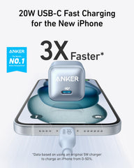 Anker 511 Charger delivers 20W fast charging.