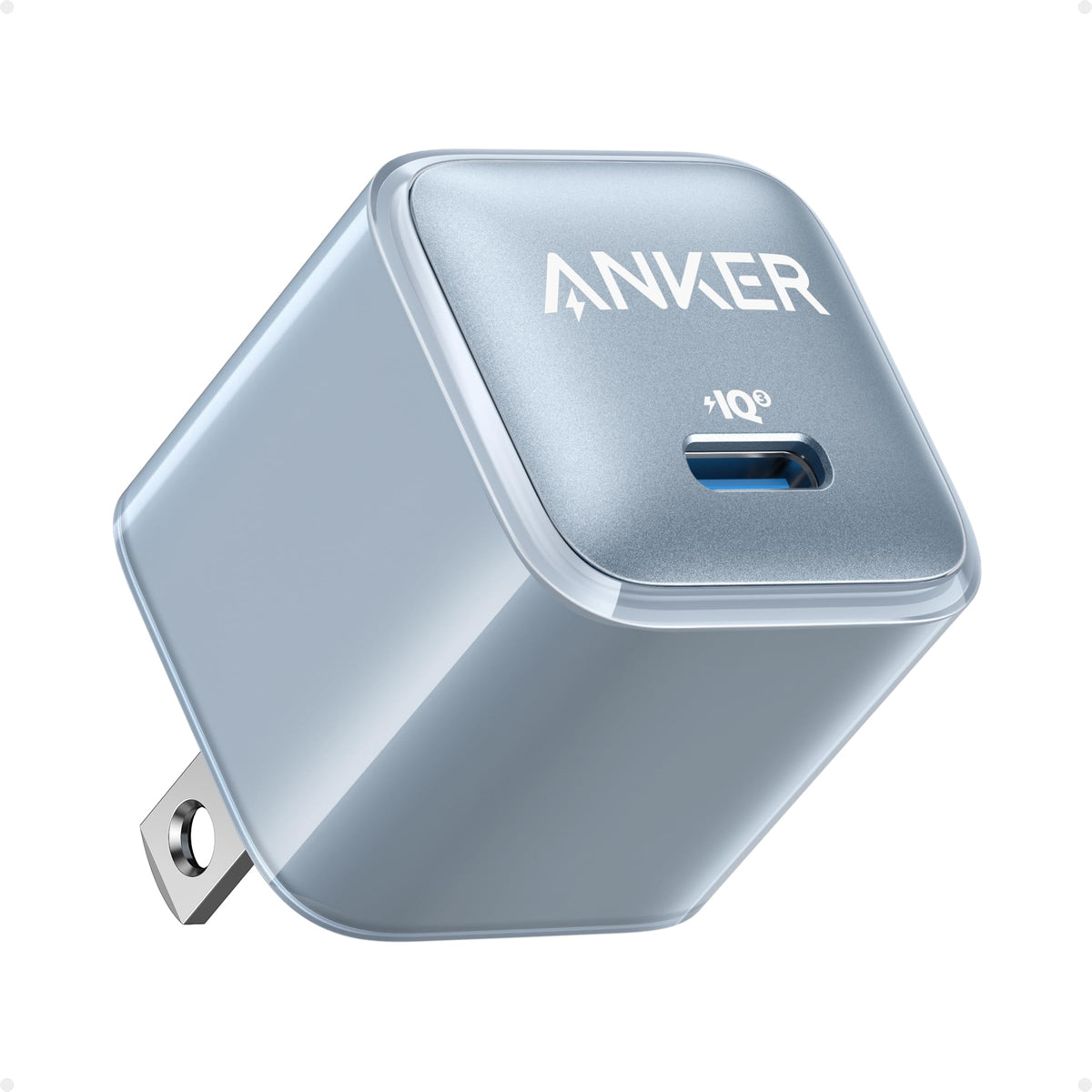 Anker 511 Charger compact design for space-saving charging.