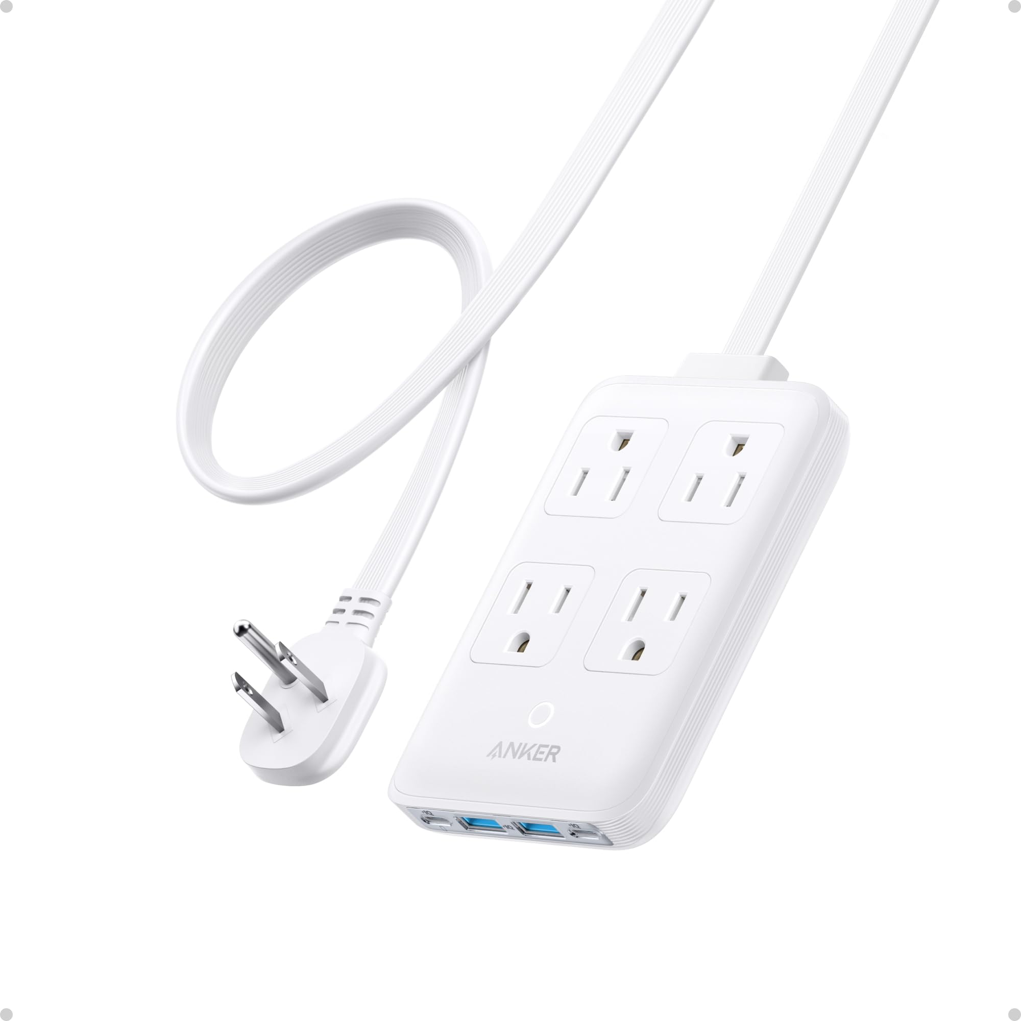 Anker Charging Station 8-in-1 powers multiple devices from a sleek hub for travel-ready setups.