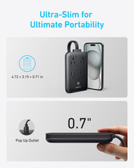 Anker charging station AC outlets layout, power multiple devices at once.