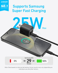 Compact charger design showing a foldable plug for easy storage