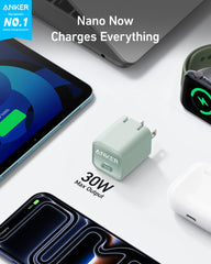 Anker Nano Charger 30W side profile highlighting slim portability