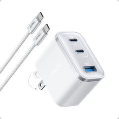 Anker Nano Charger with 70W three ports powering devices quickly