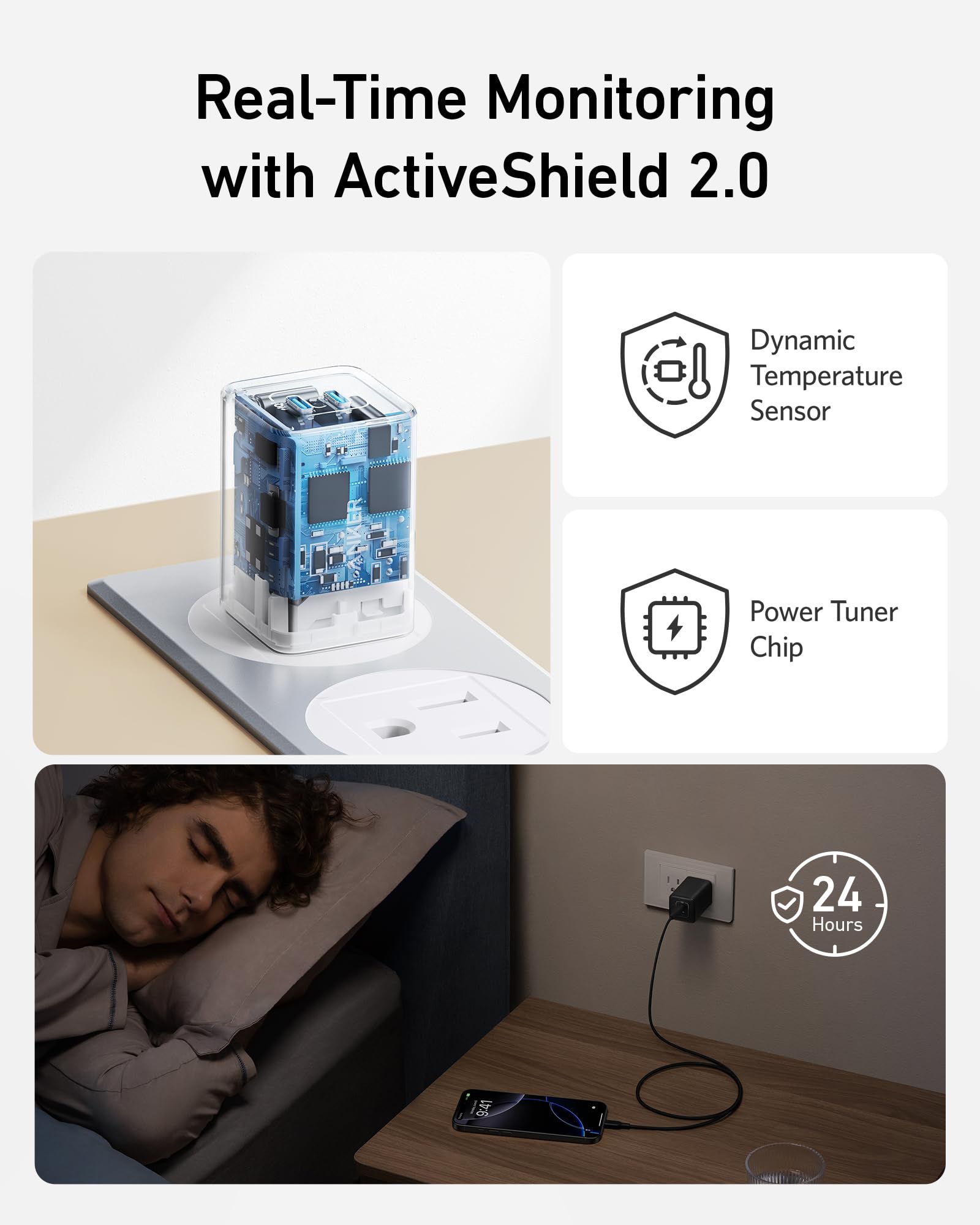 Anker Nano Charger foldable design ideal for travel and desk setups.