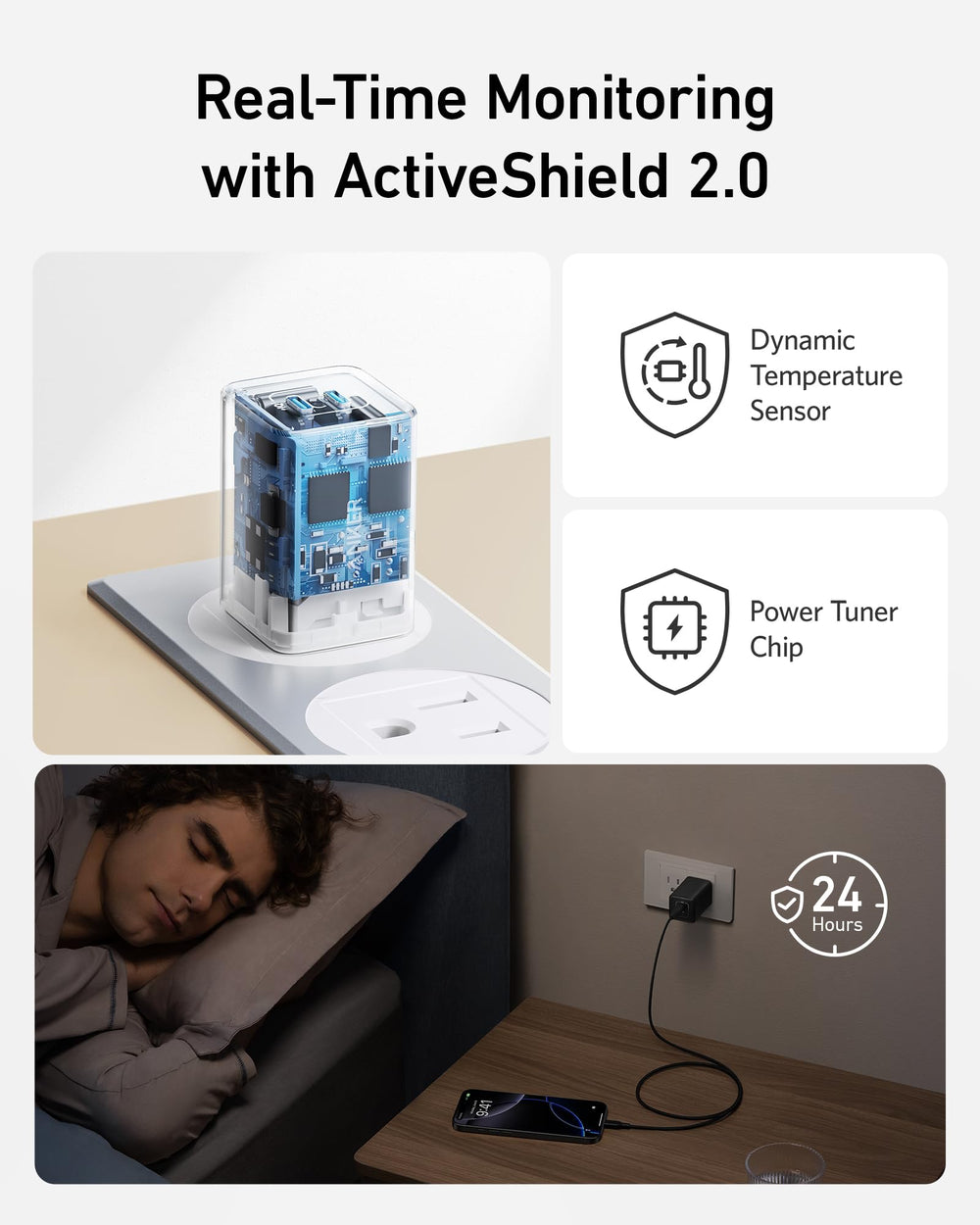 Anker Nano Charger foldable design ideal for travel and desk setups.