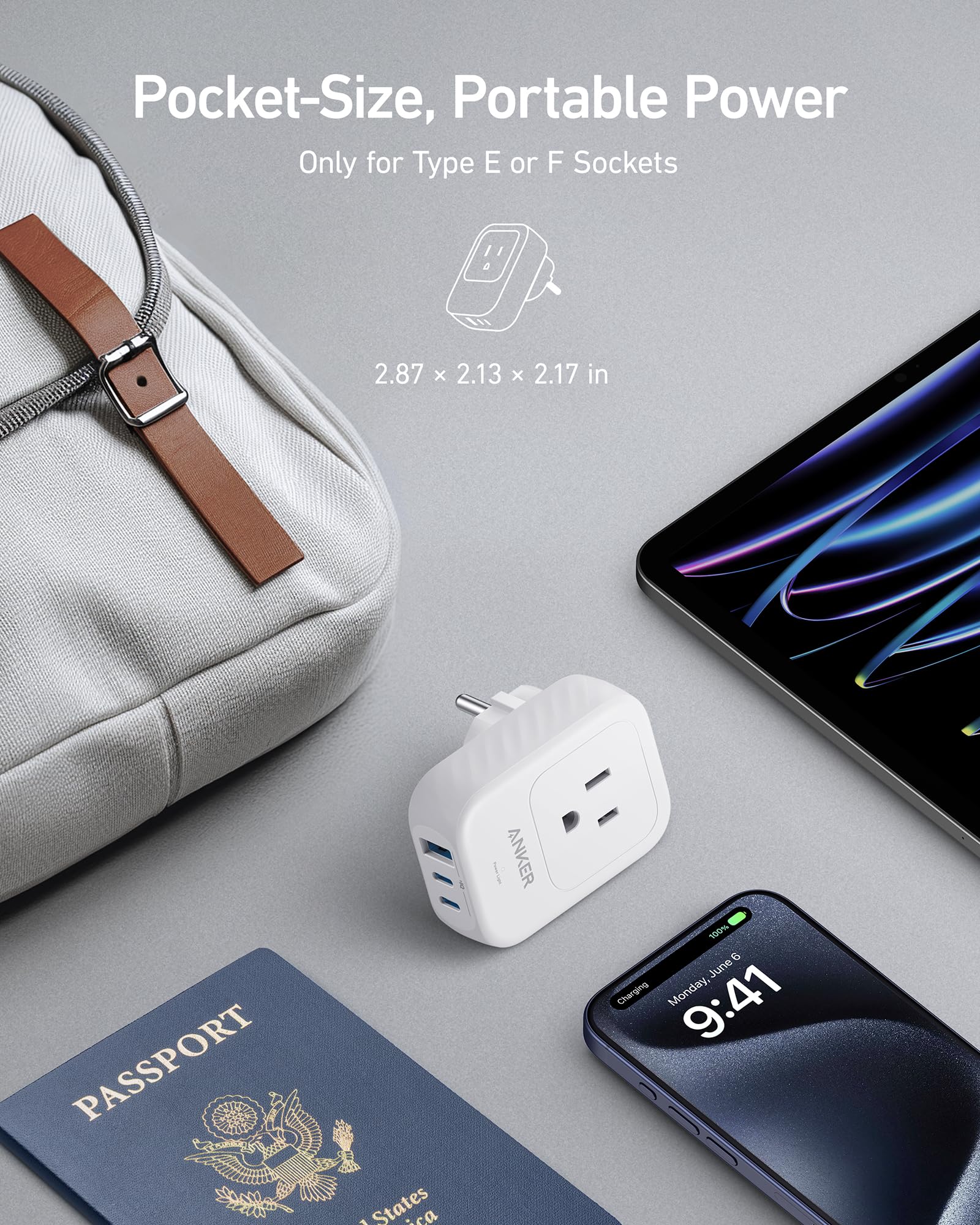 Anker safety system highlights reliable, multi-point protection during on-the-road charging.