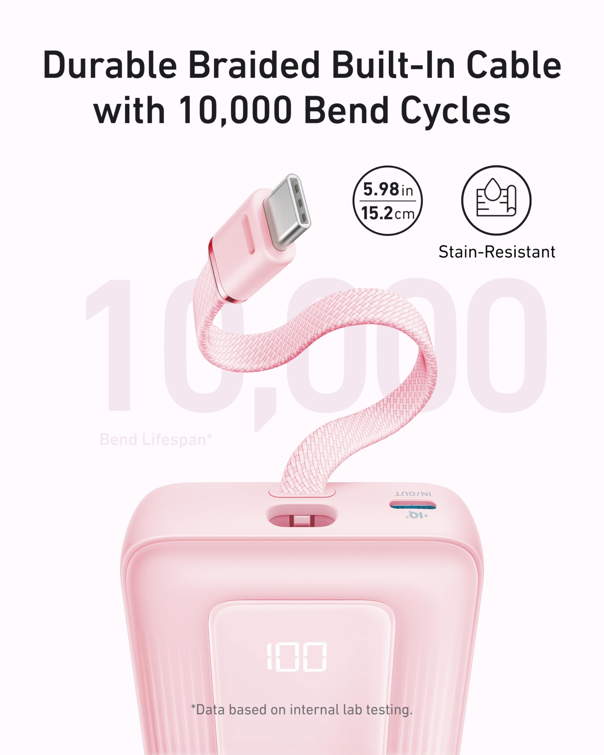 Anker Zolo Power Bank compact durable design fits pockets.
