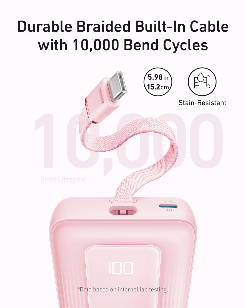 Anker Zolo Power Bank compact durable design fits pockets.