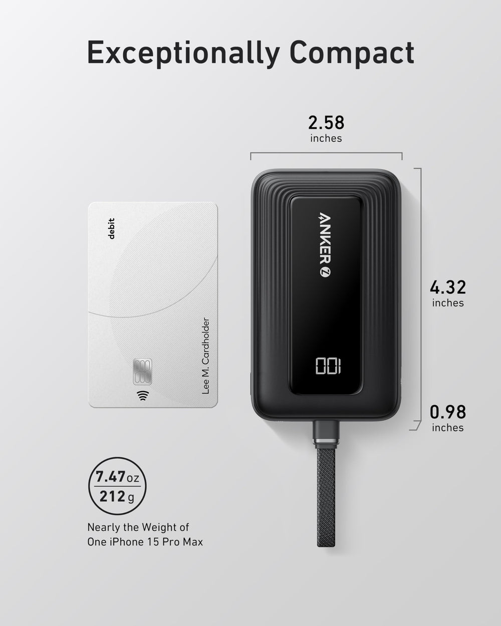 Anker Zolo Power Bank includes 18-month warranty and friendly support.