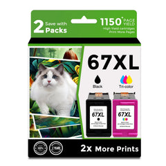 Ankink 67XL black-tricolor pack in box ready for DeskJet and ENVY printers