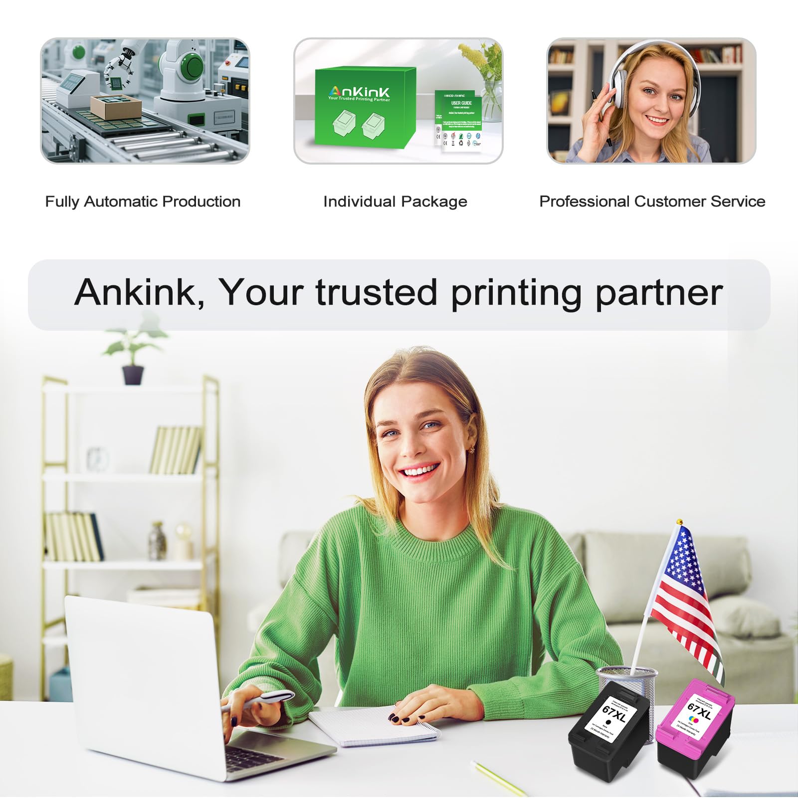 Ankink 67XL packaging closeup with clear labeling