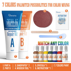 Ankita Tile Repair Kit demonstrates strong adhesion on chipped tile surfaces.