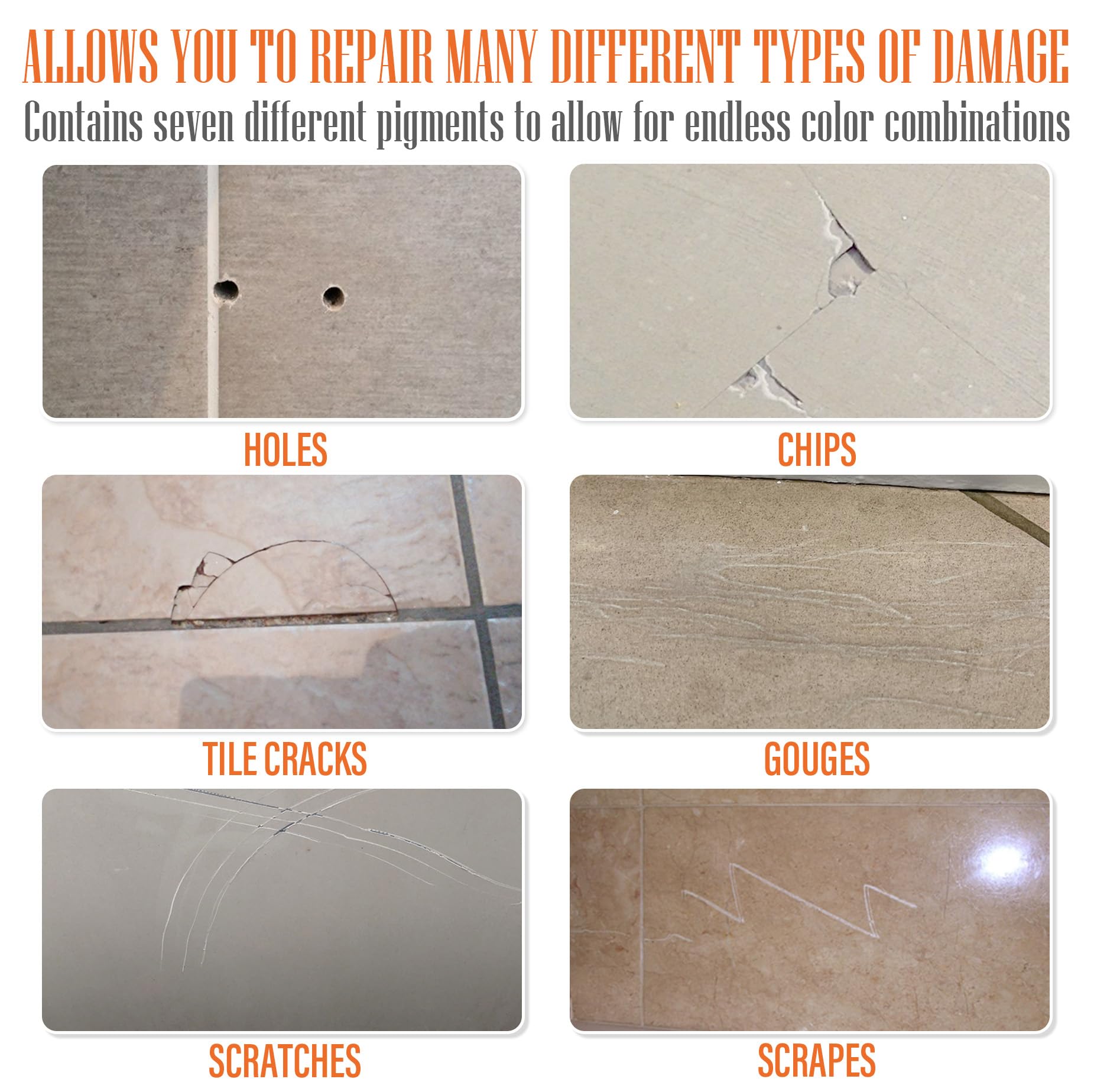 Ankita Tile Repair Kit repairs cracks for a smooth, durable finish.