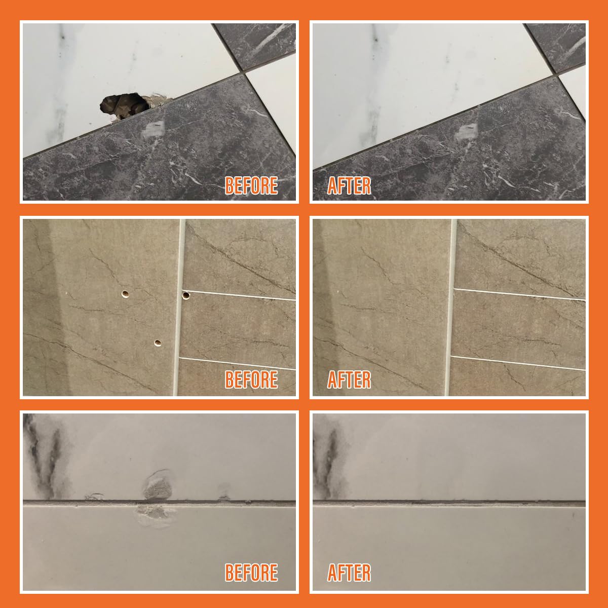 Ankita Tile Repair Kit provides water-resistant finish that resists wear.