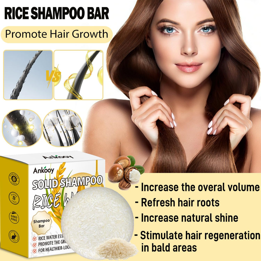 ANKOOOY bar reduces frizz and enhances natural shine for smoother hair.