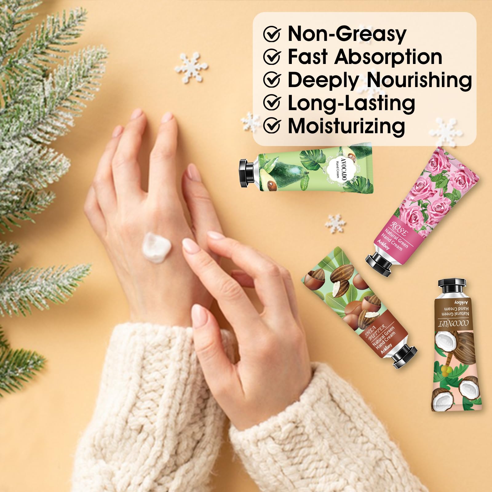 ANKOOY fragrance selection featuring lavender and coconut for mood lifting care
