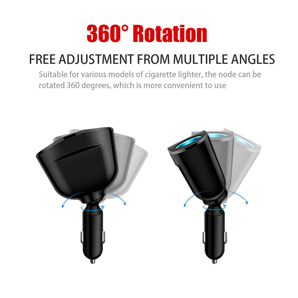 Ankuee car charger splitter offers smart protections for safe, uninterrupted charging.