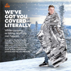 ANLOKE individually packaged blanket is easy to store in bags and go-kits.