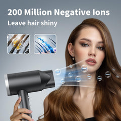 ANNE BETTY dryer with concentrator attachment enables precise, sleek styling