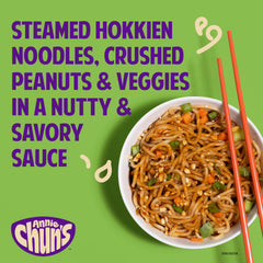 Annie Chun's Pad Thai Bowl sauce being poured for rich flavor