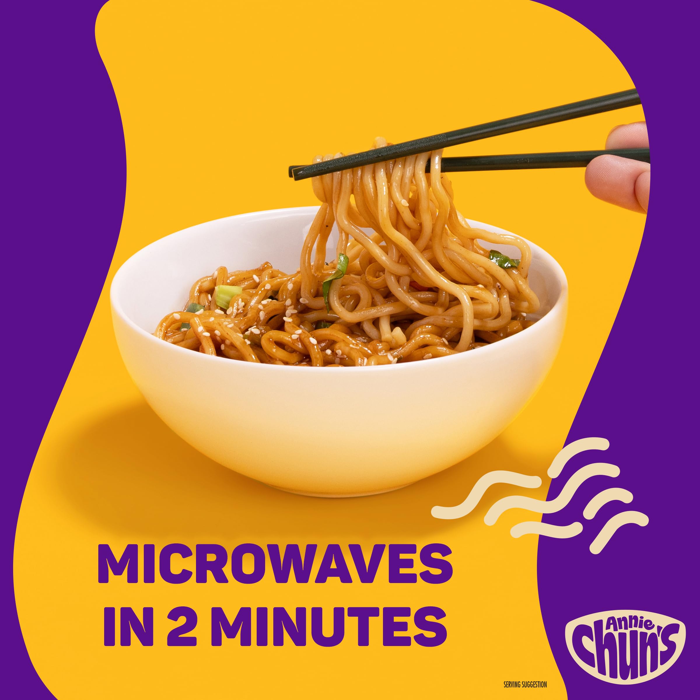 Annie Chun's Teriyaki Noodle Bowl toppings ideas include hot sauce or protein