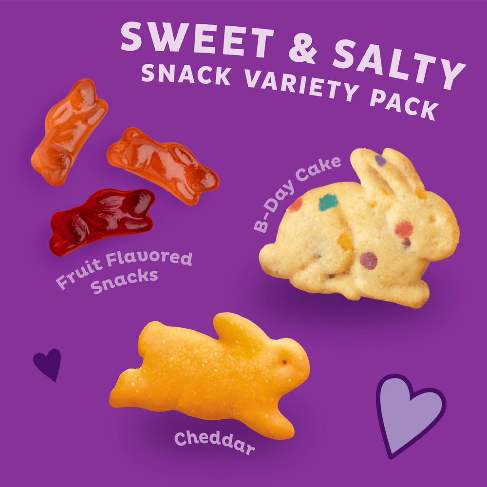 Annie's Bunny Berry Patch Fruit Flavored Snacks close-up for wholesome after-school snack.