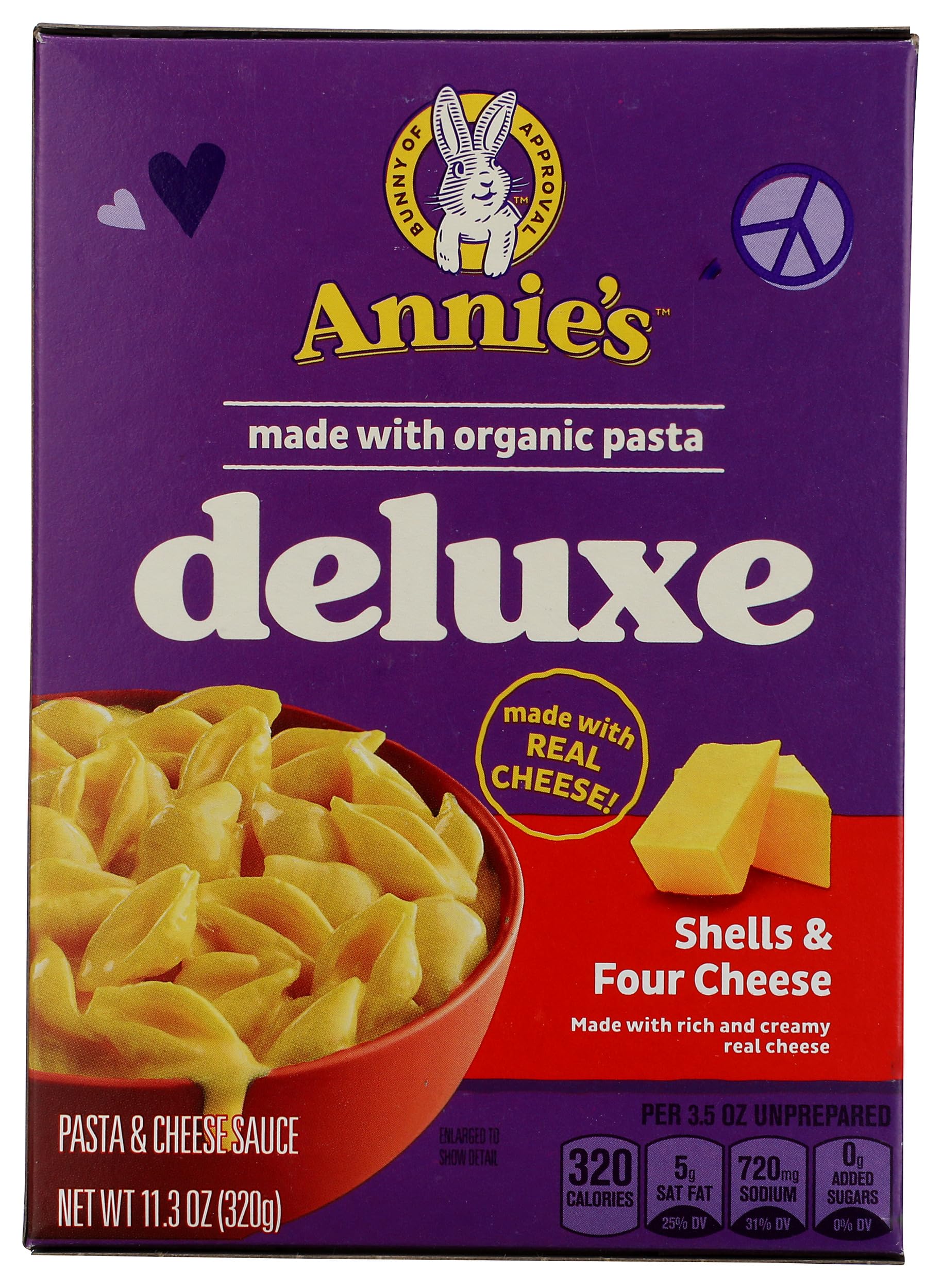 Annie's Deluxe Mac and Cheese served in a family dinner bowl