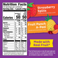 Annie's Peel-A-Parts fruit punch strips in bright colors for on-the-go bites.