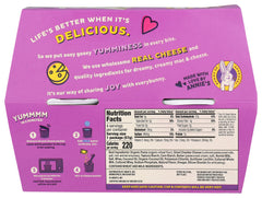 Annie's Homegrown mac and cheese white cheddar 4-pack ingredient closeup, real cheese flavors