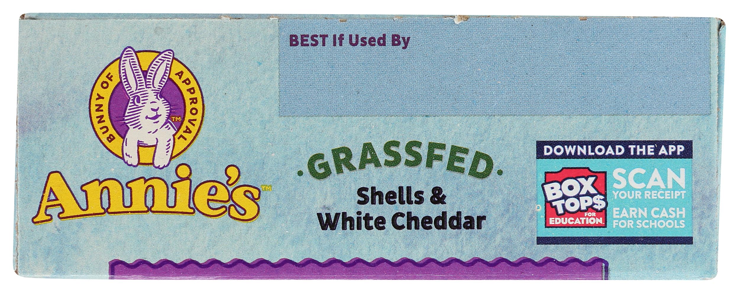 Annie's Homegrown macaroni shells with white cheddar, kid-friendly and lunchbox ready.