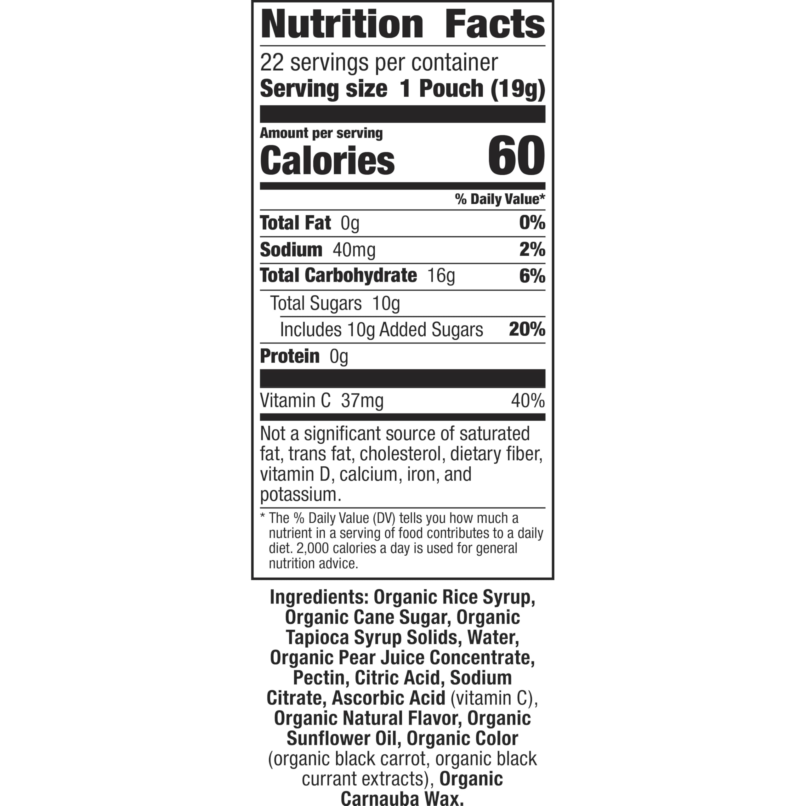 Annie's Berry Patch Bunny gummies in a family pack; real fruit juice.