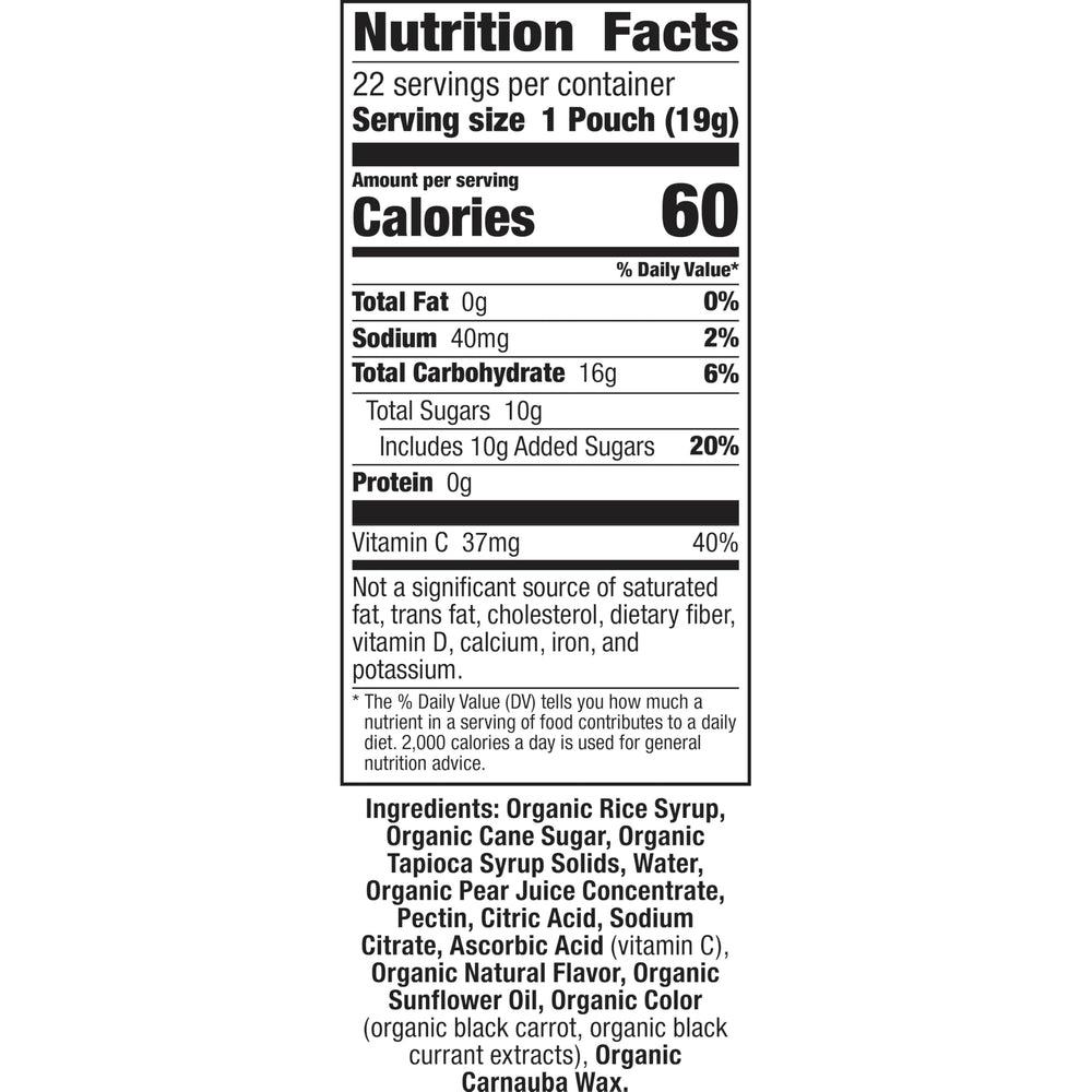 Annie's Berry Patch Bunny gummies in a family pack; real fruit juice.